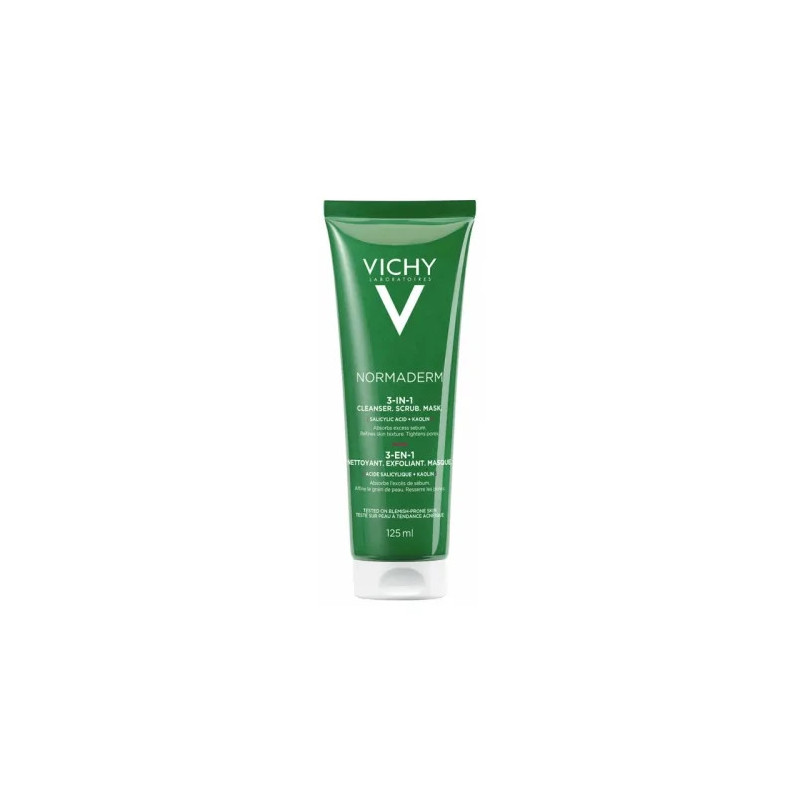 VICHY NORMADERM TRI-ACTIV 3 EN 1, 125ML