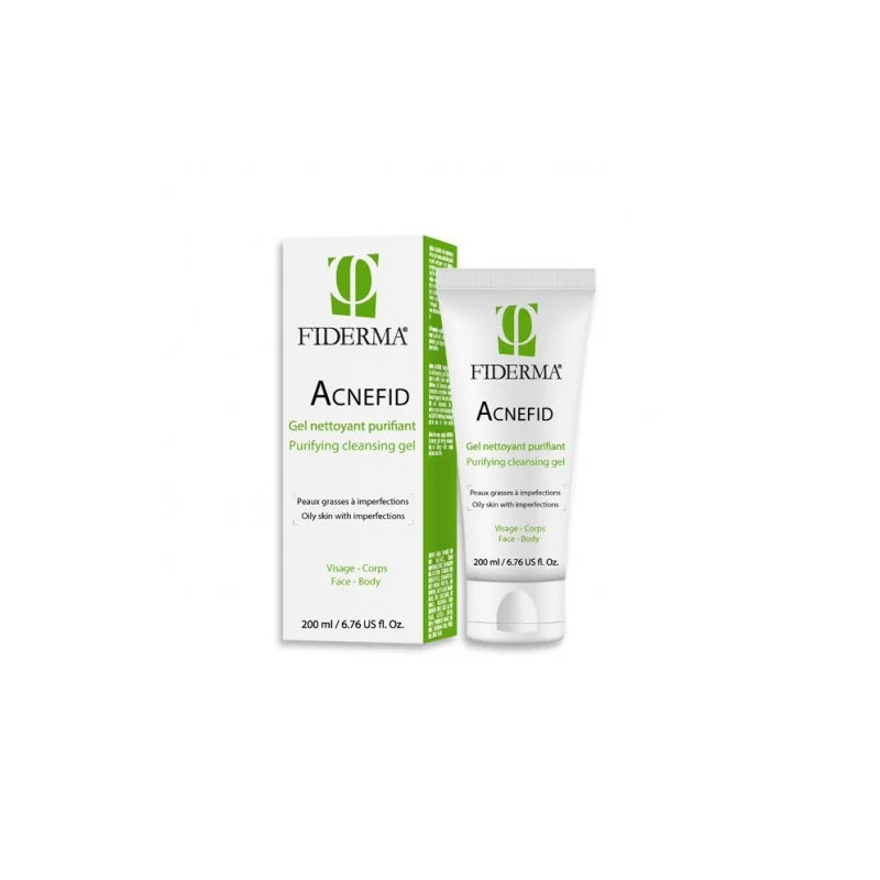 FIDERMA ACNEFID GEL NETTOYANT PURIFIANT PEAUX GRASSES 200ML