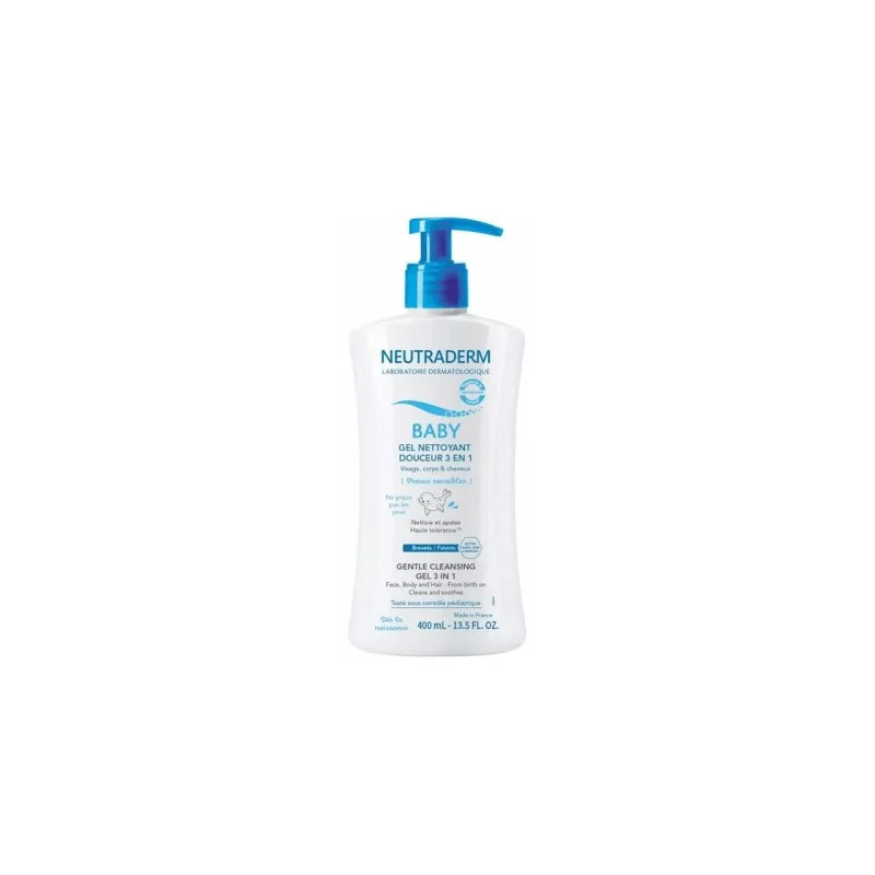 NEUTRADERM GEL NETTOYANT DOUCEUR 3EN1 400ML