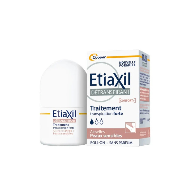 ETIAXIL ROLL-ON CONFORT+ DETRANSPIRANT AISSELLES PEAUX SENSIBLES 15ML