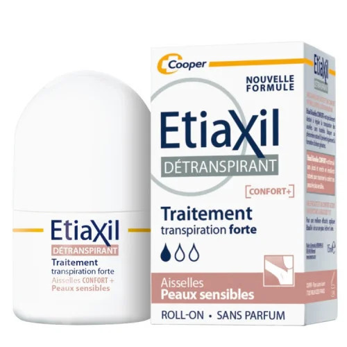 ETIAXIL ROLL-ON CONFORT+ DETRANSPIRANT AISSELLES PEAUX SENSIBLES 15ML