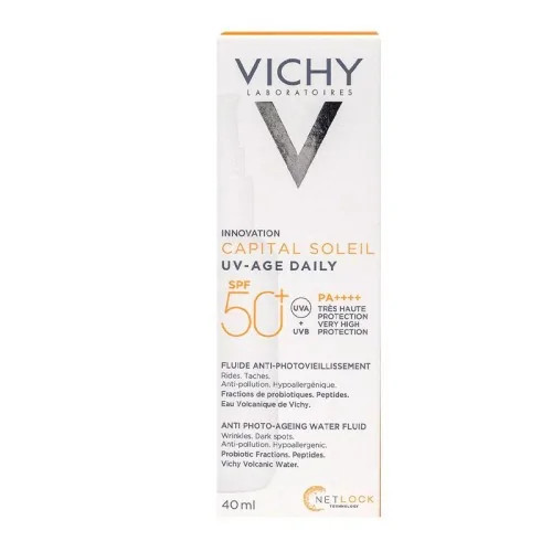 VICHY CAPITAL SOLEIL UV-AGE DAILY FLUIDE ANTI-PHOTOVIEILLISSEMENT SPF50+ 40ML