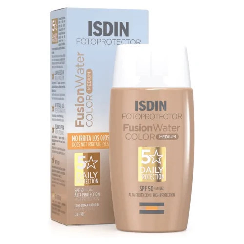 ISDIN PHOTOPROTECTION ECRAN SOLAIRE FUSION WATER TEINTEE MEDIUM SPF50+ 50ML