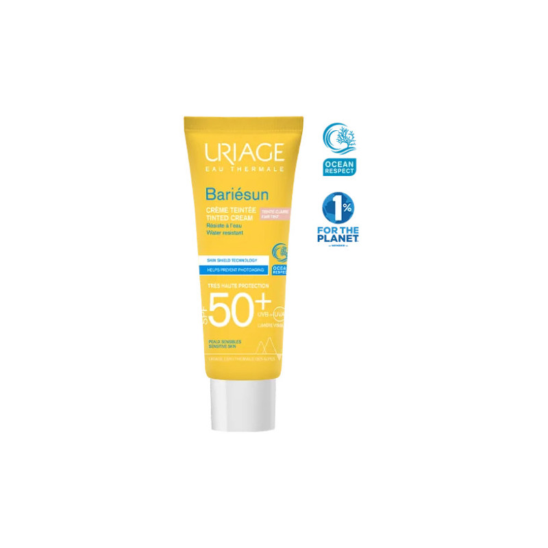 URIAGE BARIESUN CREME SOLAIRE TEINTEE CLAIRE SPF 50+ 50ML