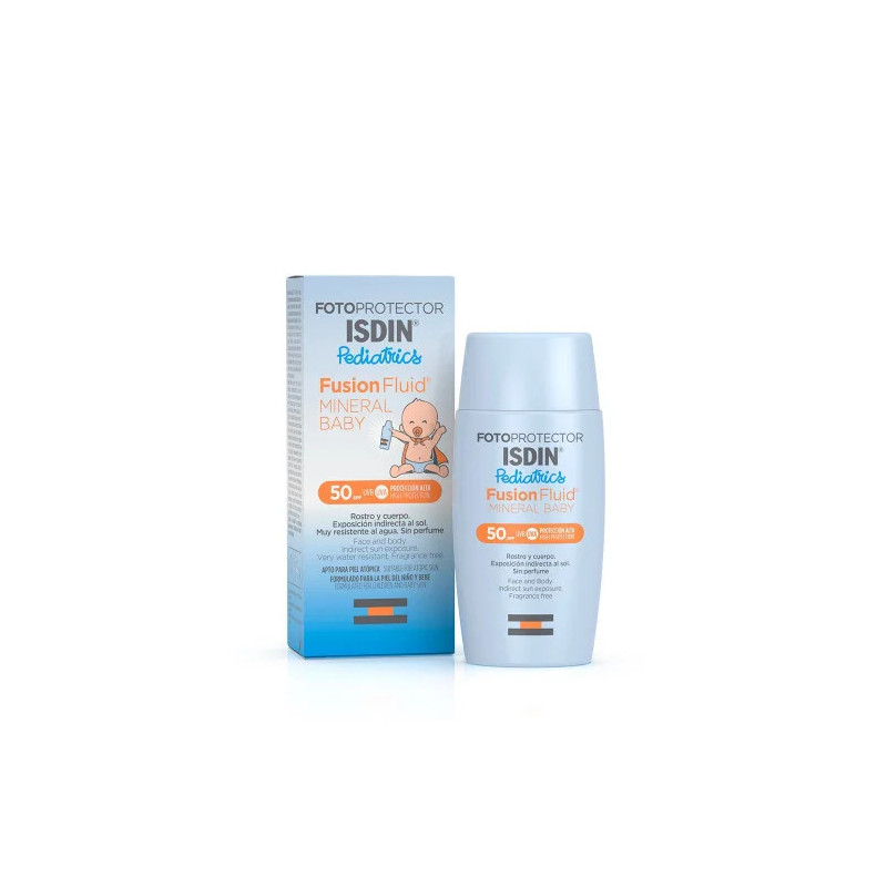 ISDIN PHOTOPROTECTION ECRAN SOLAIRE FUSION FLUID MINERAL BABY SPF50+ 50ML