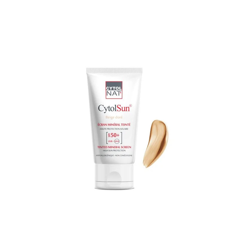 CYTOLNAT CYTOLSUN ECRAN SPF50+ TEINTE BEIGE DORE