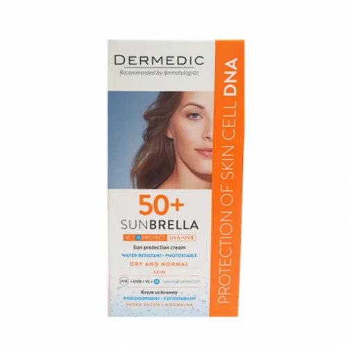 DERMEDIC SUNBRELLA ECRAN SPF50+ PEAUX NORMALES À SÈCHES 50ML