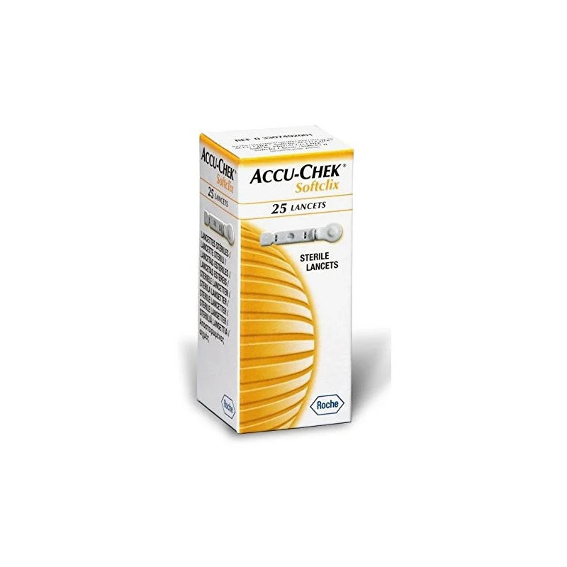 ACCU-CHEK SOFTCLIX LANCETTES, 25 LANCETTES