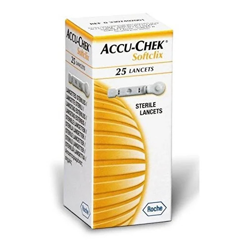 ACCU-CHEK SOFTCLIX LANCETTES, 25 LANCETTES