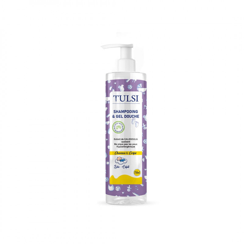 TULSI SHAMPOING ET GEL DOUCHE 2 EN 1  250 ML