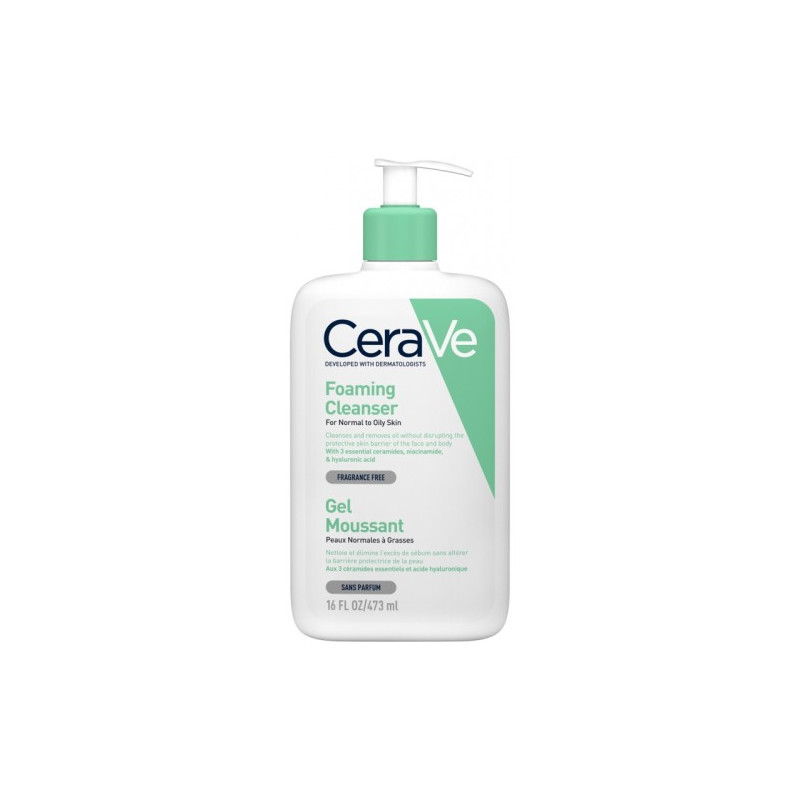 CERAVE GEL MOUSSANT PEAUX NORMALES A GRASSES 473 ML