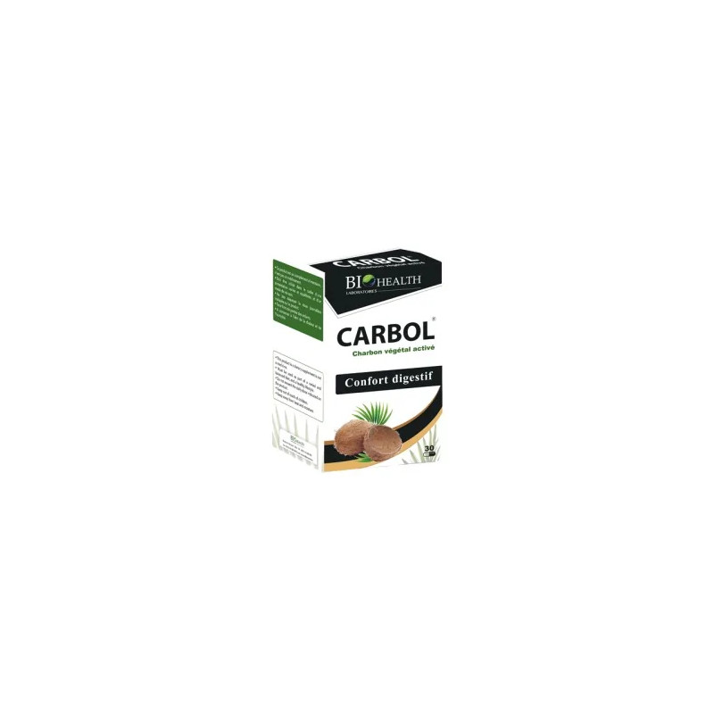 BIOHEALTH CARBOL CHARBON VEGETAL 30 GELULES