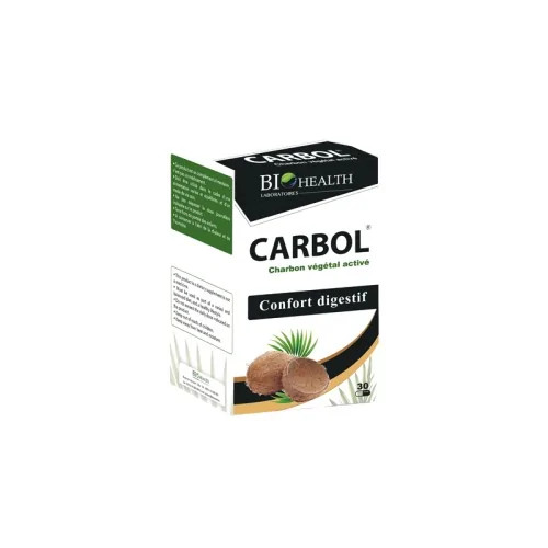 BIOHEALTH CARBOL CHARBON VEGETAL 30 GELULES