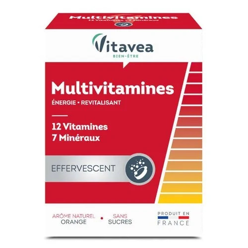 VITAVEA MULTIVITAMINES 12 VITAMINES+7 OLIGO-ELEMENTS EFFERVISCENT 24 COMPRIMES