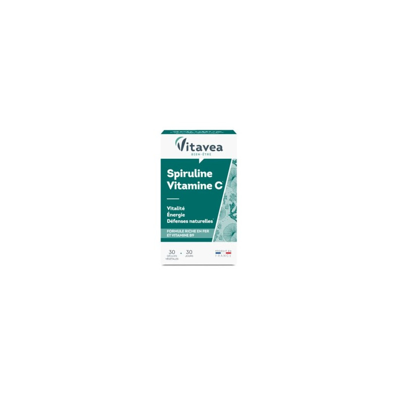 VITAVEA SPIRULINE VITAMINE C 30 GELULES