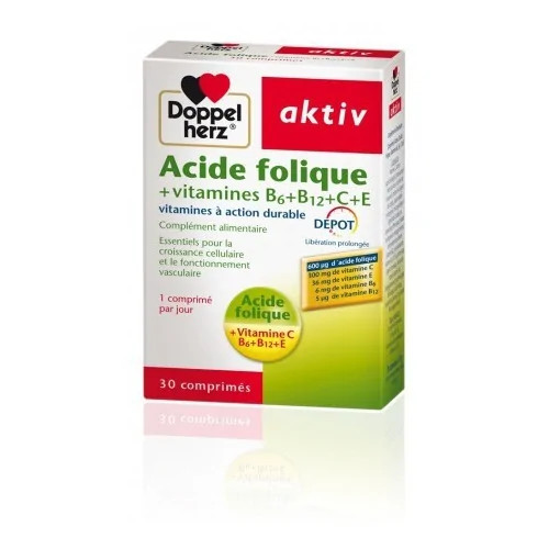 AKTIV ACIDE FOLIQUE VITAMINES B+C+E , 30 COMPRIMES