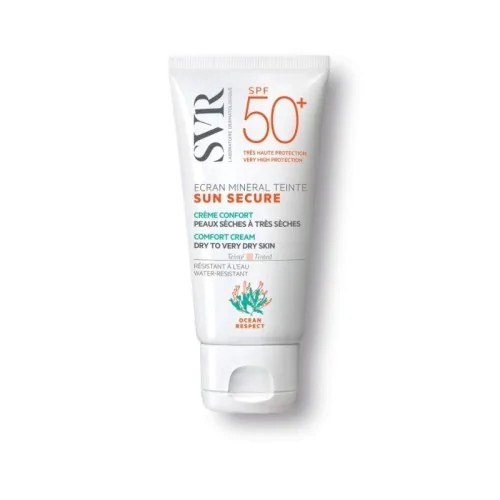 SVR SUN SECURE ECRAN MINERAL TEINTE PEAUX SECHES A TRES SECHES SPF50+ ,50ML