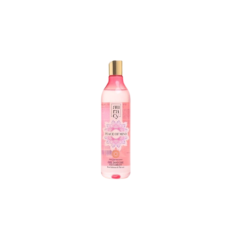 AURACY PEACE OF MIND GEL DOUCHE EQUILIBRANT ROSE INDIENNE&THE VERT,400ML