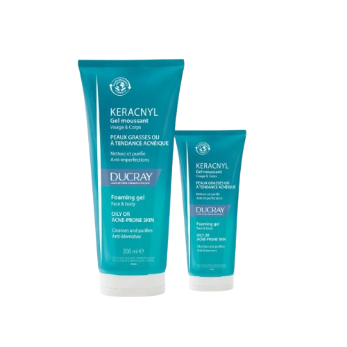 DUCRAY KERACNYL GEL MOUSSANT 200ML + GEL 40ML OFFERT