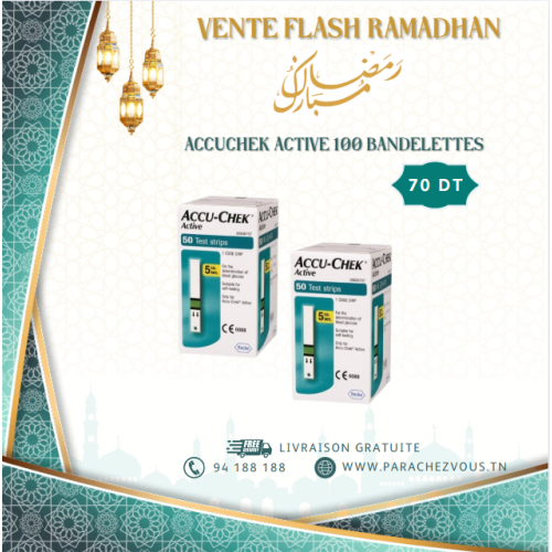 Accuchek ACTIVE 100 bandelettes